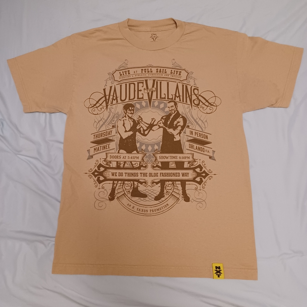 2015 Vaudevillans The Olde Fashioned Way NXT WWE T-Shirt Adult Size M